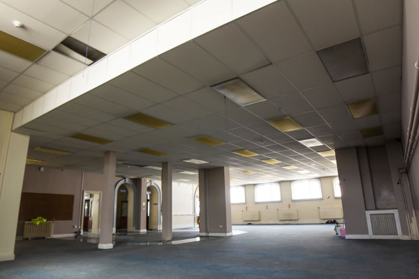 The interior of the old Acton Library