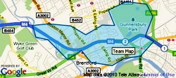 Brentford area SNT map