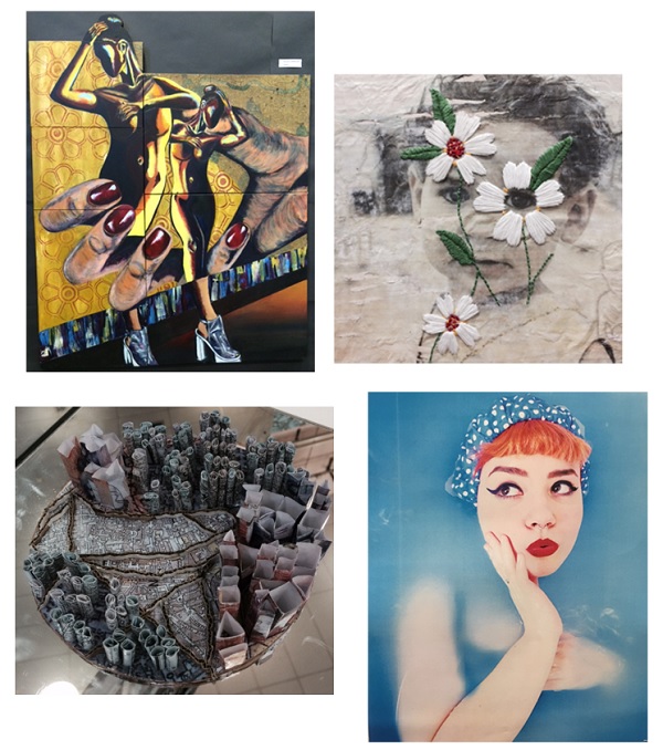 Images by Shante Simpson, Molly Hall, Annette Jutt and Urooj Razzak (A-Level work)