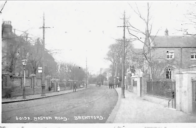 old photo of Boston Road