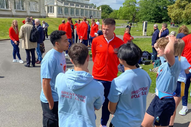 The Brentford rowers said they found the Team GB members friendly and accessible