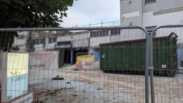 Building site round the Brewery Tap 