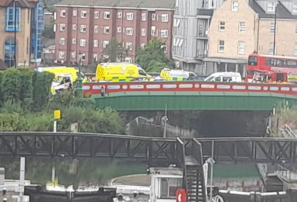 Brentford canal bridge incident