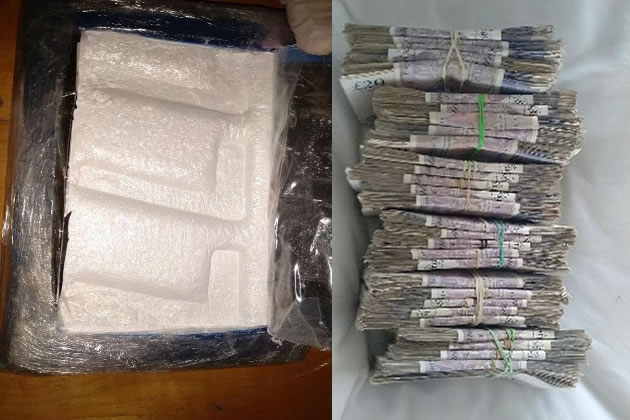 Cocaine and cash found at Coleman's house on Castle Road