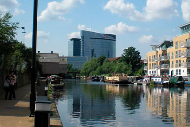 An aerial view of the GSK site