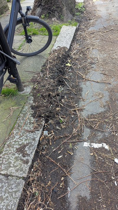 Hamilton Road gutter 