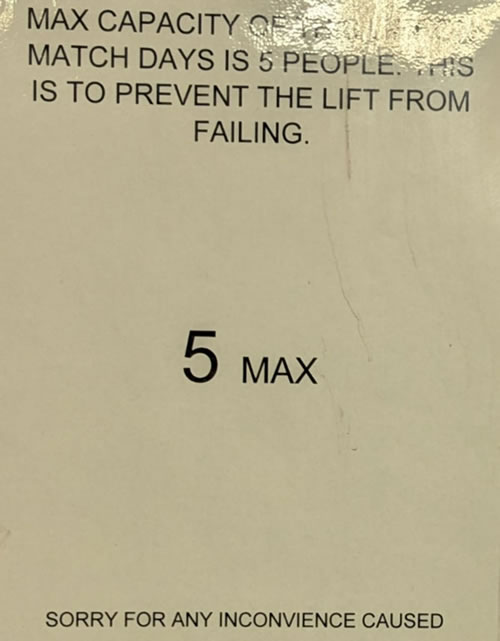 Lift notice 