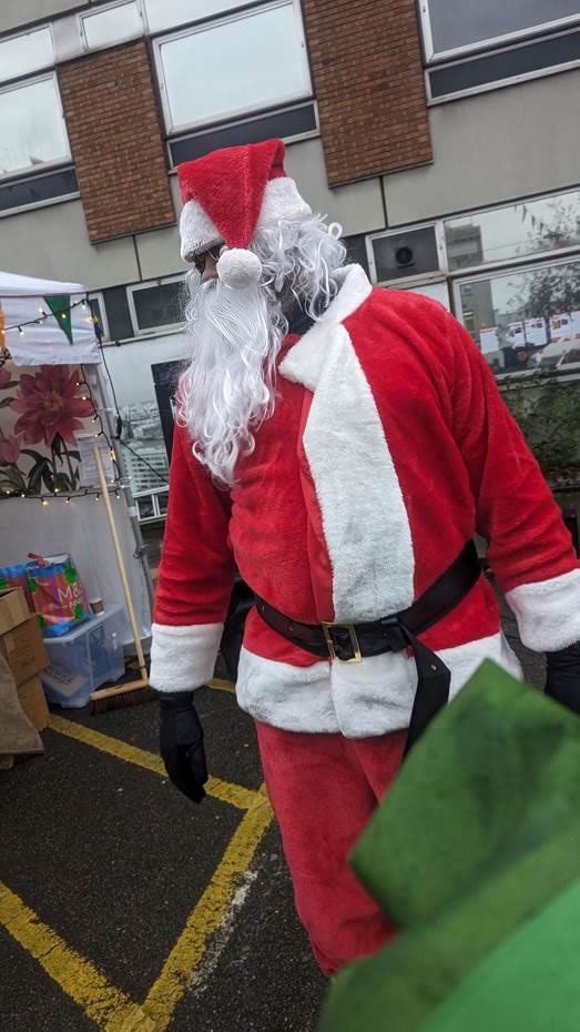 Santa at a chiswick market