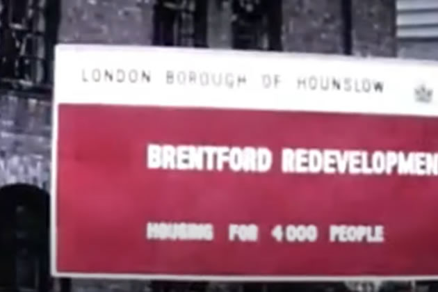 The demolition of the houses in Brentford was hailed as progress