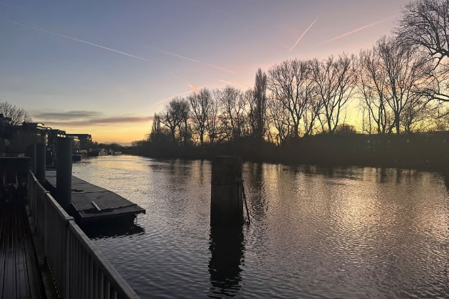 View of the Thames from Watermans Park