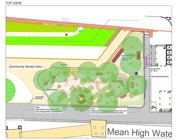 Designs submitted as part of the Watermans Park Community Garden proposal 