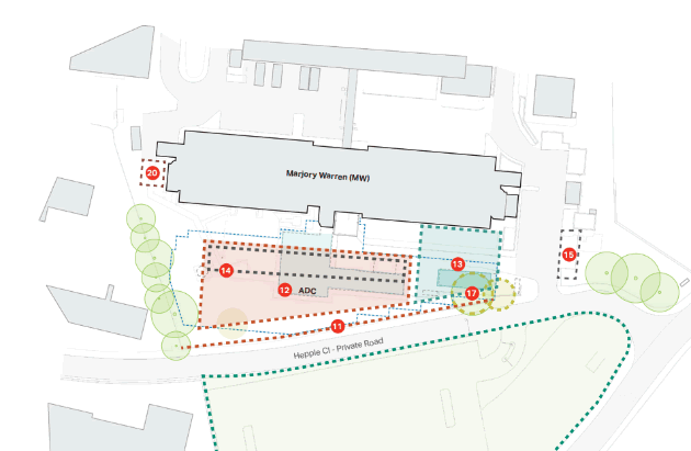 Map showing the location of the new centre 
