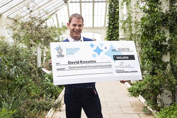 david Knowles Scratchcard win