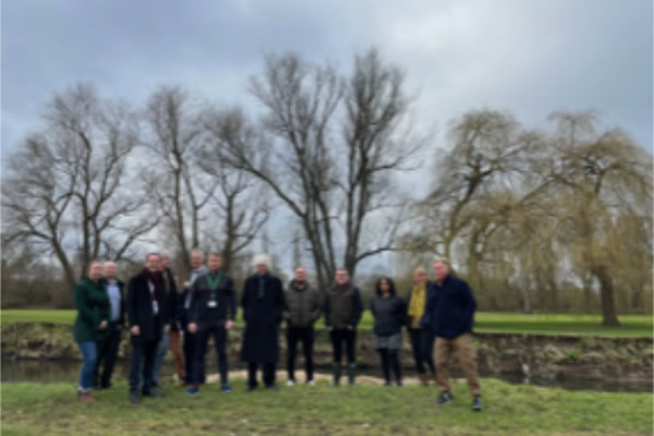James Murray MP and various agencies make site visit to River Brent 