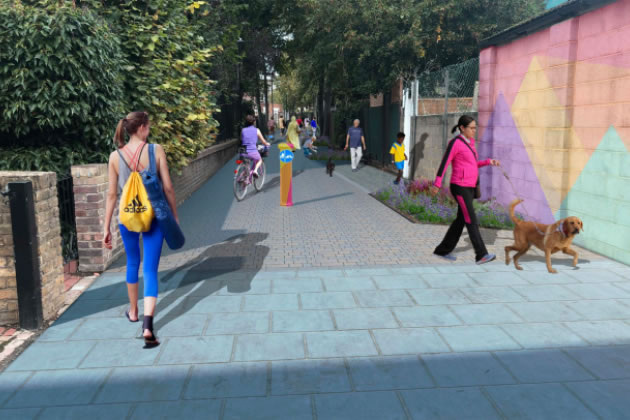 Visualisation of new look for Green Man Passage