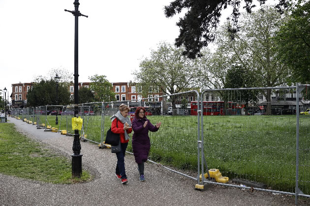Parts of Haven Green have been fenced of for an extended period