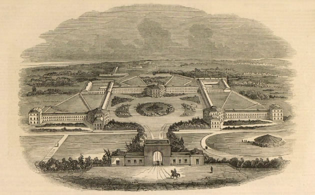 The Middlesex County Asylum soon after construction 