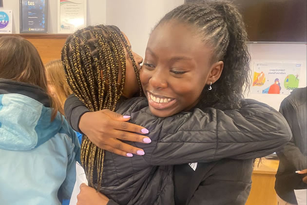 St. Augustine's Girls celebrate their results 