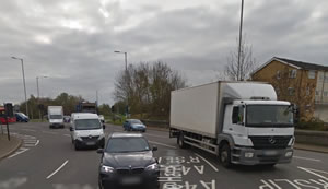 Junction of White Hart Roundabout and the Parkway