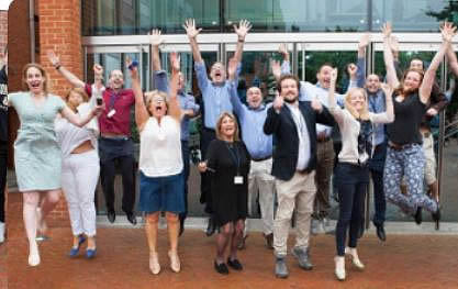 Students at Latymer Upper School in Hammersmith celebrate A Level results