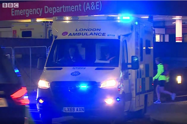 London Ambulance Service was called to the incident 