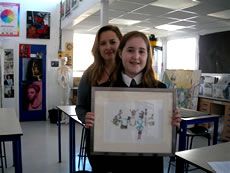 Zoe McCarthy with her doodle