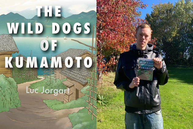 Luc Jorgart with his new book 