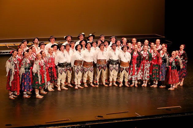 Members of the Mazury Dance Company performing 