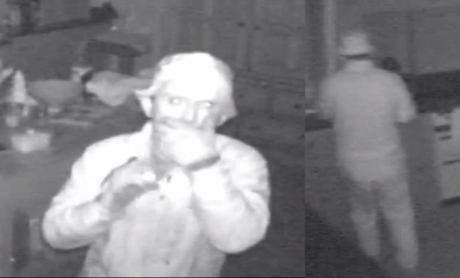 Wimbledon Fisherman's Hat Burglar pictured in Church Road in 2014