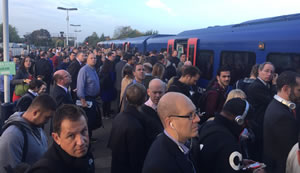 Wimbledon station commuters